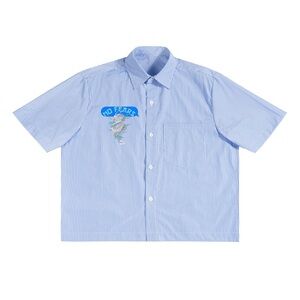 Blue Striped Men's Casual Shirt